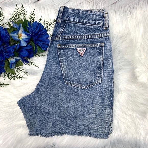 🚫SOLD!-👖VIntage |•GUESS•| Acid Wash•Mom/Wedge - Picture 5 of 8